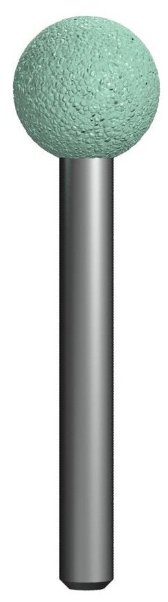 Шарошка абразивная ПРАКТИКА карбид кремния, шарообразная 16 мм, хвост 6мм, блистер (641-282)