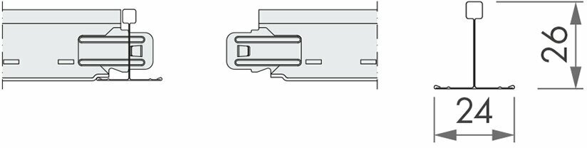 Профиль к подвесному потолку 1,2 м Armstrong Retail ZN Т-24