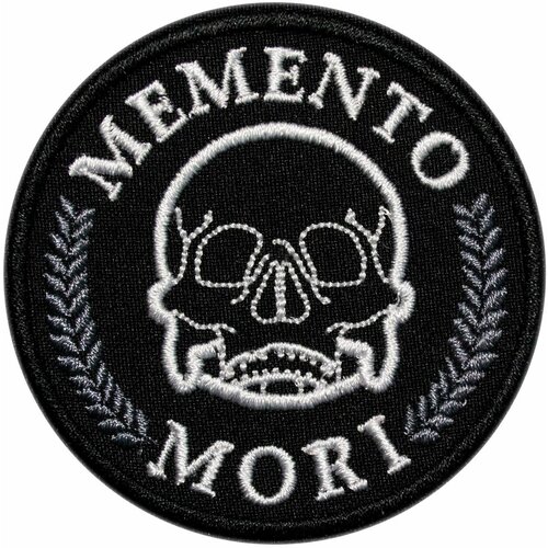 Термоаппликация нашивка Memento mori (Помни о смерти)