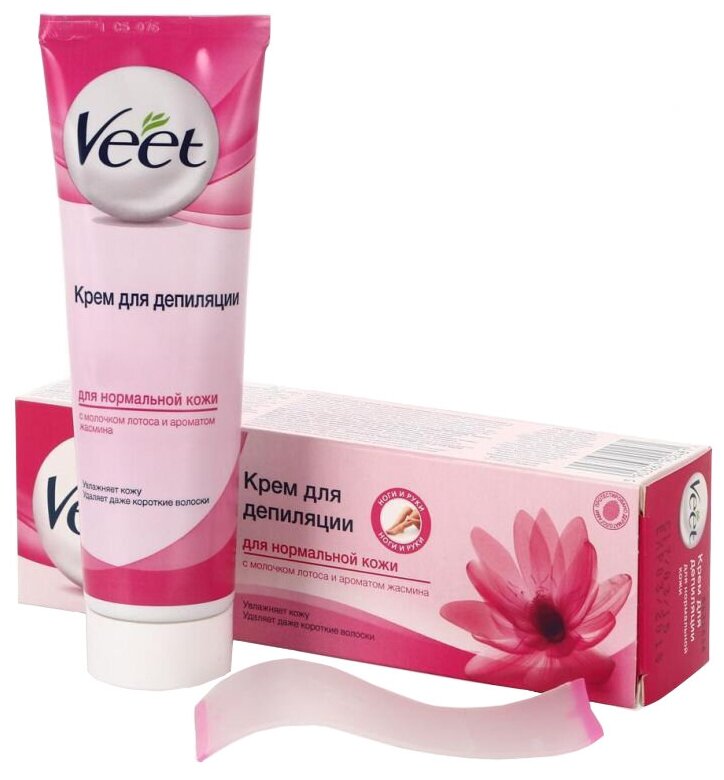 Veet Крем для депиляции для нормальной кожи 100 мл 100 г — купить в интернет-магазине по низкой цене на Яндекс Маркете