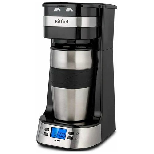 Кофеварка KitFort КТ-795 капельная черный нержавеющая сталь 517000₽