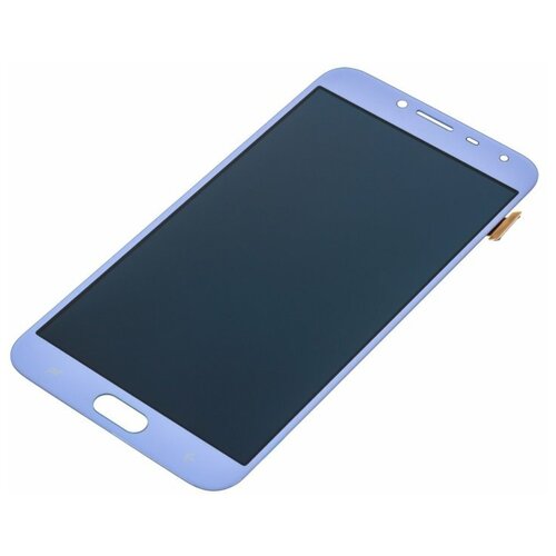 Дисплей для Samsung J400 Galaxy J4 (2018) (в сборе с тачскрином) голубой, AAA стекло модуля для samsung j400 galaxy j4 2018 золото aa