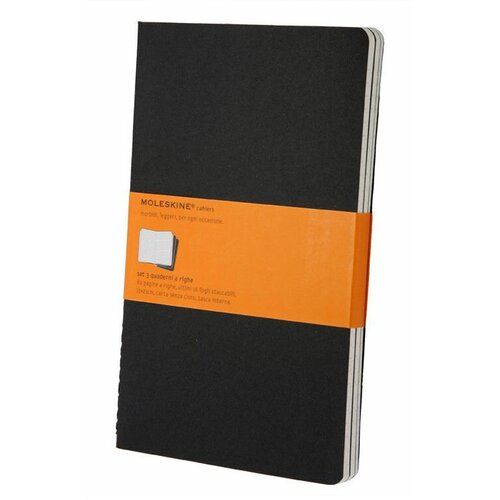 Блокнот Moleskine CAHIER JOURNAL, 80стр, в линейку, черный [qp316]