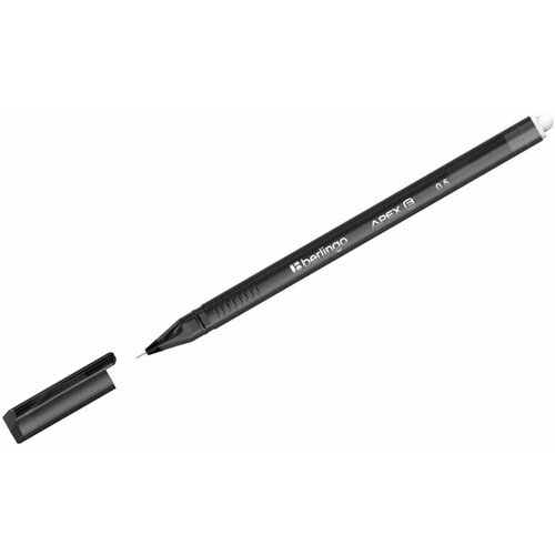 Ручка гелевая стираемая Berlingo Apex E черная, 0,5мм, трехгранная, 265912