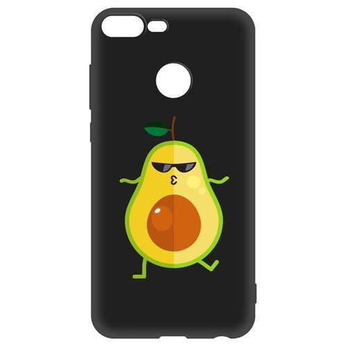 фото Чехол-накладка krutoff soft case авокадо стильный для honor 9 lite черный krutoff group