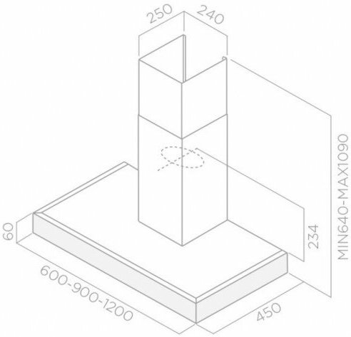 вытяжка Elica SPOT PLUS IX/A/60
