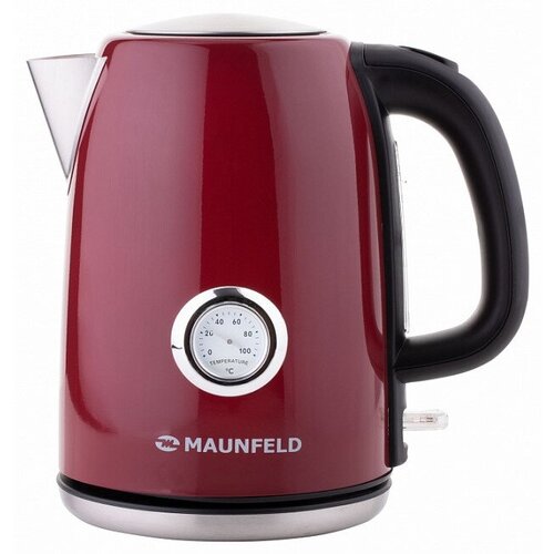 Электрический чайник Maunfeld c указателем температуры воды 17 литра красный 659000₽