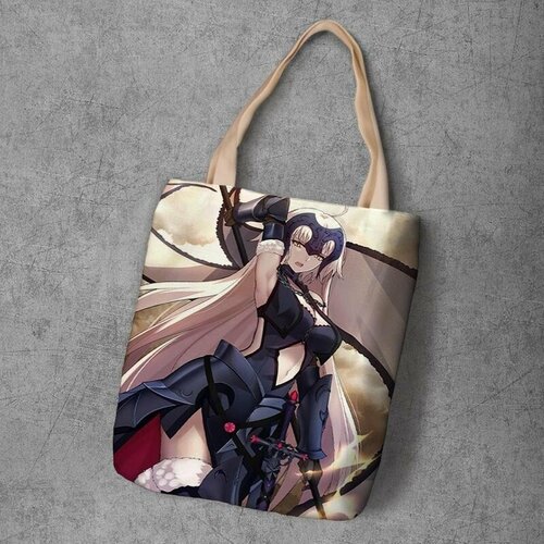 фото Сумка шоппер anime dakimakura, фактура рельефная, мультиколор