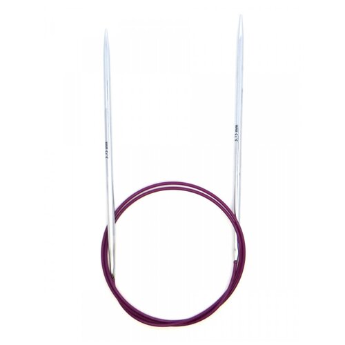 спицы knit pro nova metal 10323 диаметр 3 мм длина 80 см общая длина 80 см розовый серебристый Спицы Knit Pro Nova Metal 11336, диаметр 3.75 мм, длина 80 см, розовый/серебристый
