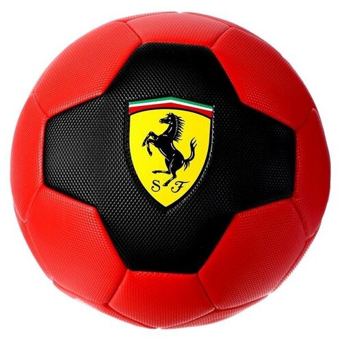фото Мяч футбольный ferrari р.5, pvc, цвет красный/черный ferrari 5358092