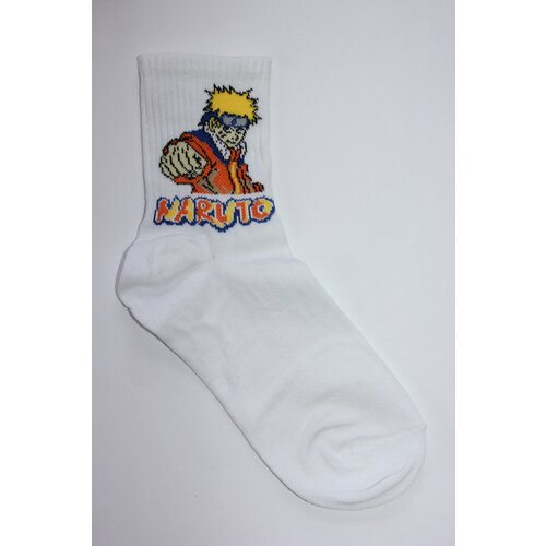 фото Носки frida, размер 36-43, коралловый, белый