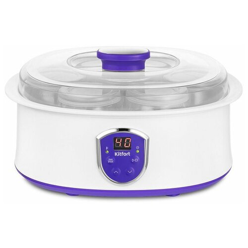 Йогуртница Kitfort КТ-2088-1 White-Purple