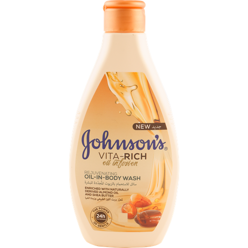 Лосьон для тела JOHNSON'S Vita-Rich Oil Infusion с маслом миндаля и маслом ши