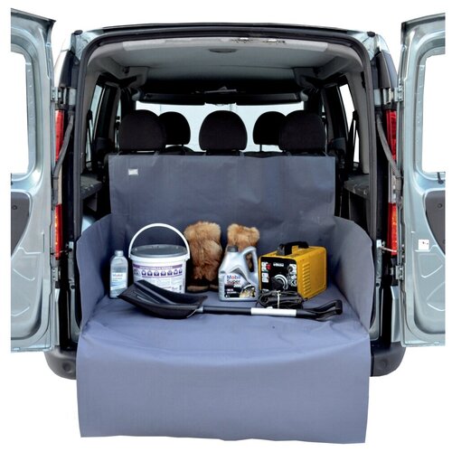 фото Накидка защитная в багажник автомобиля "comfort address", цвет: серый, 105 х 75+40 х 75 х 45 см.