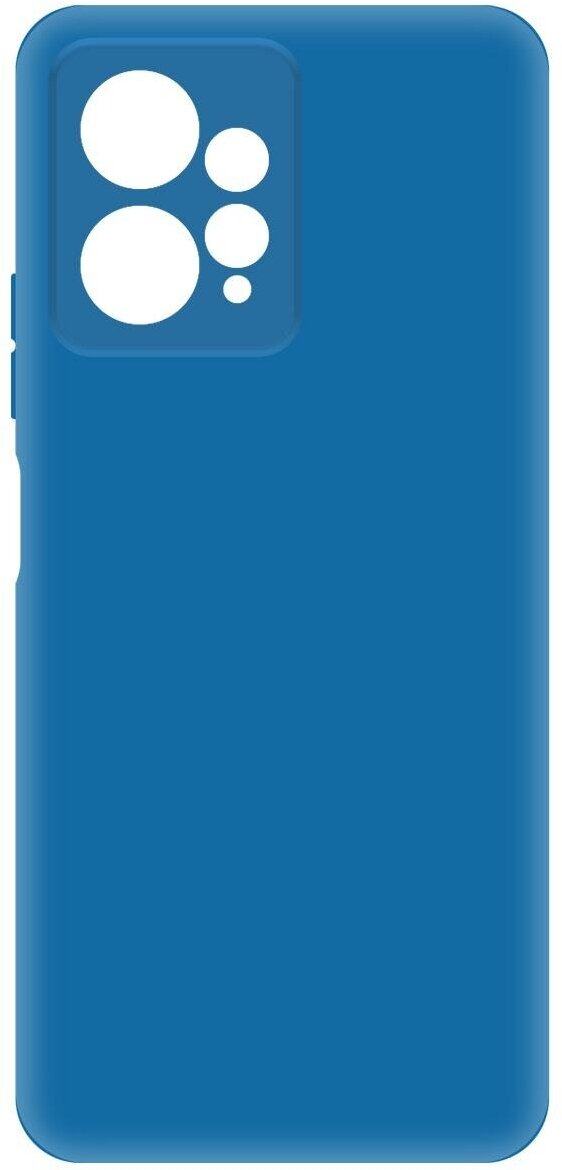 Чехол-накладка Krutoff Silicone Case для Xiaomi Redmi Note 12 4G синий