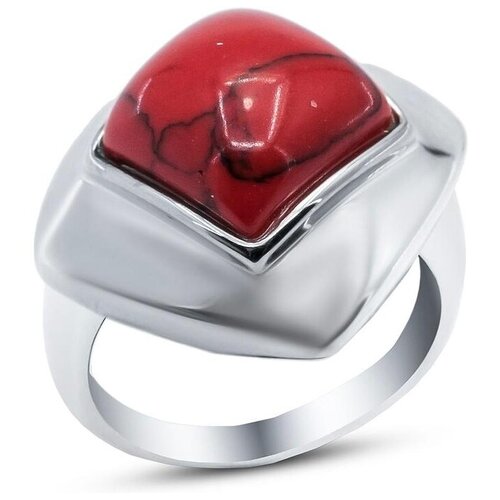 фото Silver wings кольцо с кораллами из серебра 21sr1011-97, размер 17.5
