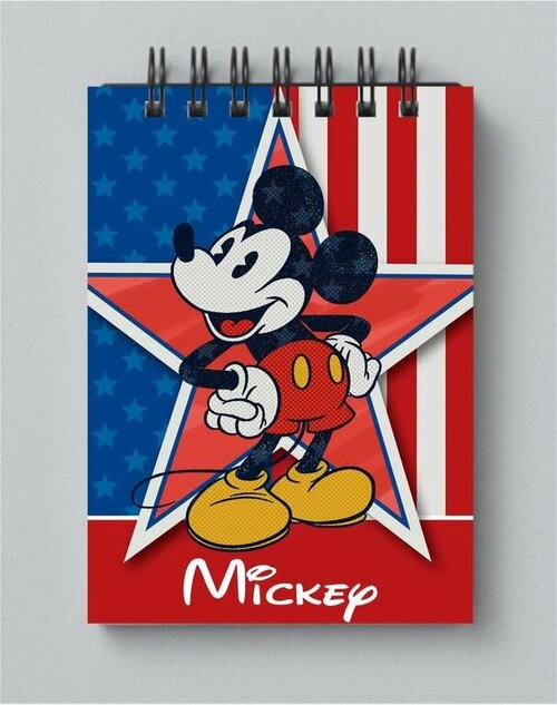 Блокнот Mickey Mouse, Микки Маус №6, Размер А6: 10 на 15 см