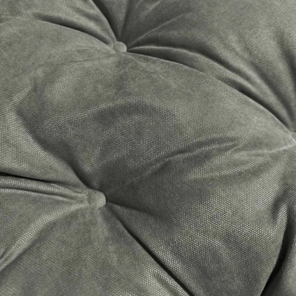 Подушка круглая Тина для подвесного кресла сиденье на качели 60D, серый - фотография № 5