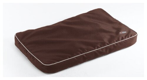 Подушка для собак Ferplast Polo 80 съемный непромокаемый чехол нейлон коричневая 80 х 50 х 8 см (1 шт) - фотография № 2