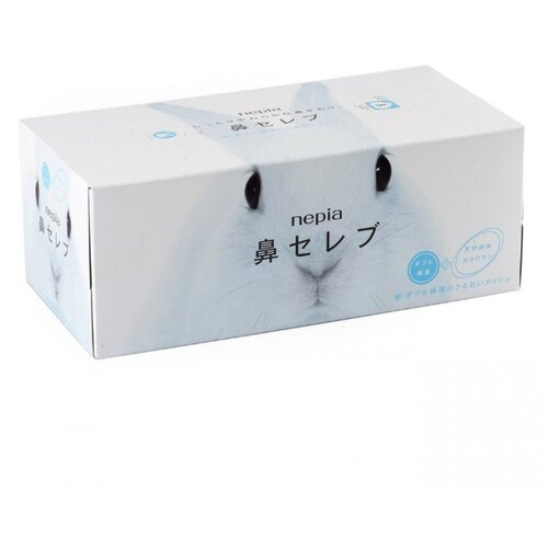 Салфетки Nepia Веселые носики, 200 листов, 1 пачка, белый