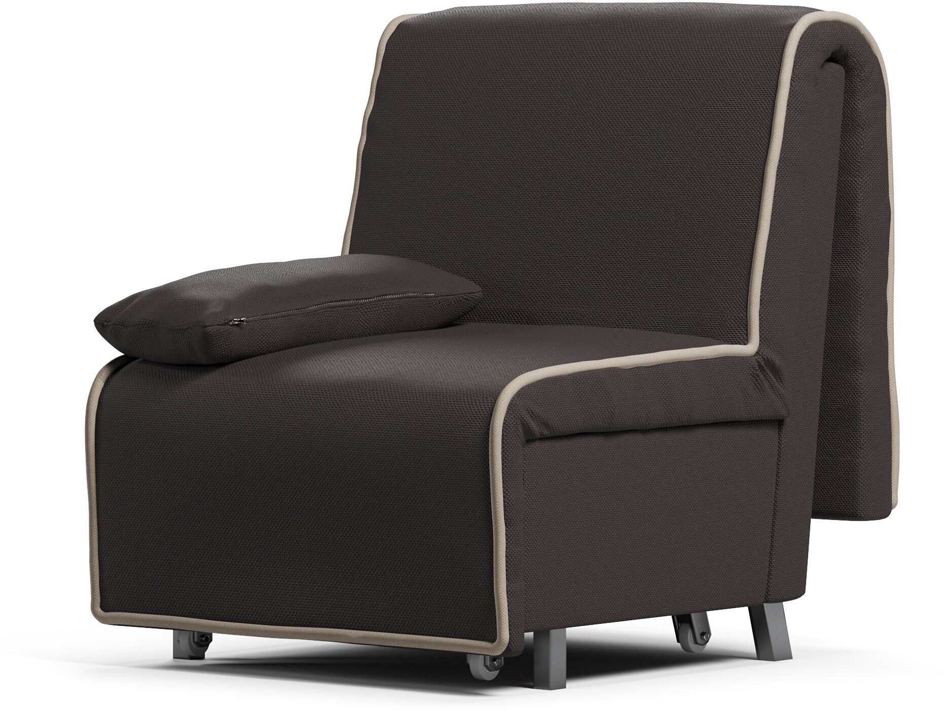 Кресло-кровать СМ 70 DeCanto ЯП (с ящиком и подушкой) Mura 29-Amigo Beidge (73х105х95, СМ 73х203)