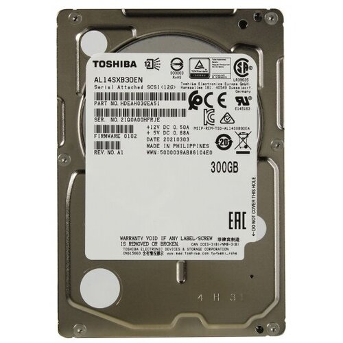 Жесткий диск Toshiba HDEAH03GEA51 300Gb 15000 SAS 2,5