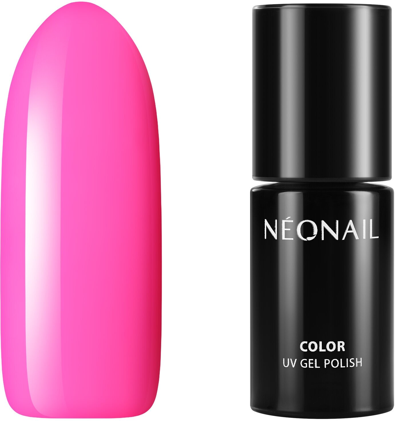 Гель-лак для ногтей NeoNail плотный самовыравнивающийся насыщенный неоновый розовый 7,2 мл