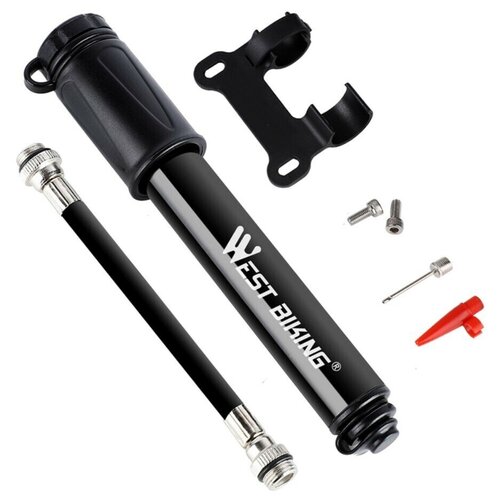 Портативный велосипедный насос WEST BIKING 100 psi черный 995₽