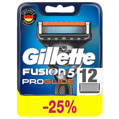 Gillette / Кассеты для бритья Gillette Fusion Proglide 12шт 3 уп