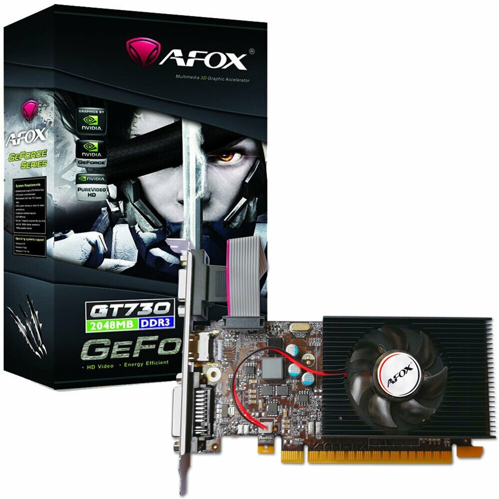 Видеокарта AFOX GeForce GT 730 2GB (AF730-2048D3L6)