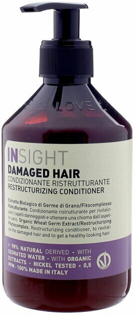 INSIGHT PROFESSIONAL Кондиционер для волос восстанавливающий DAMAGED HAIR, 400 мл