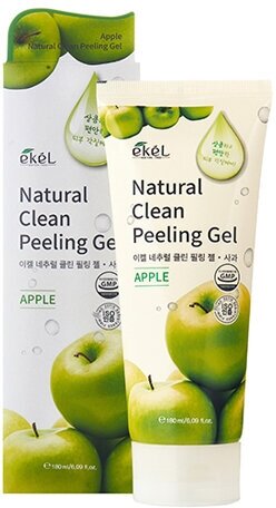 EKEL Natural Clean peeling gel Apple Пилинг-скатка с экстрактом зеленого яблока