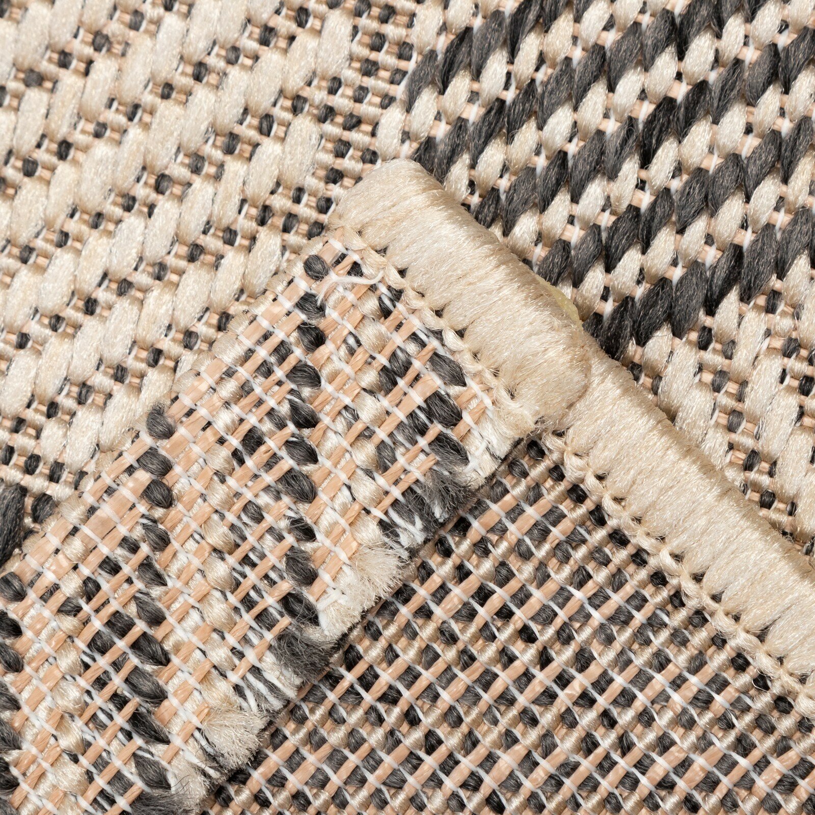 Ковер Циновка прямоуголный 50х80 см, 100% полипропилен, джут - фотография № 3