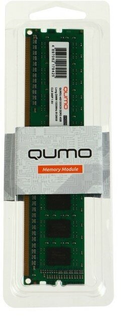 Оперативная память DIMM Qumo 4GB DDR3-1333 (QUM3U-4G1333C9)