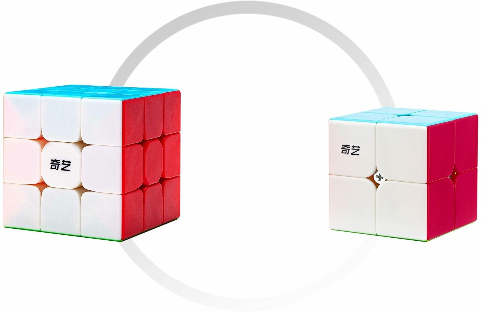 Комплект кубик Рубика для новичка QiYi (MofangGe) Warrior S 3x3x3 + Qidi S2 2x2, color
