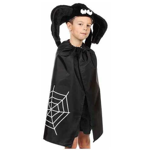 фото Карнав.костюм "паучок" шапка меховая, плащ 5-7 лет рост 122-134 1188650 страна карнавалия