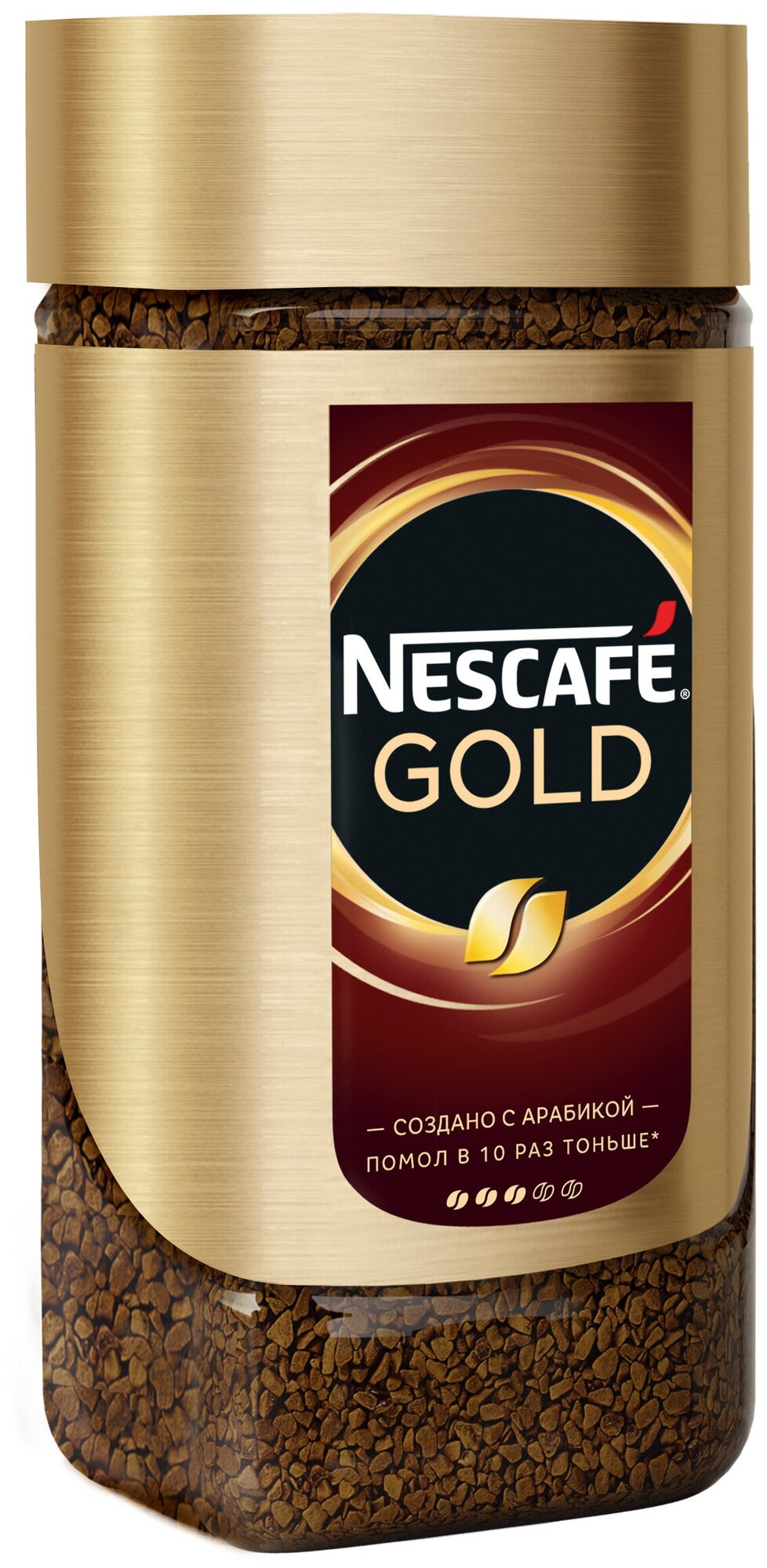 NESCAFE GOLD Кофе натуральный растворимый сублимированный с добавлением натурального жаренного молотого кофе 95 г - фотография № 8