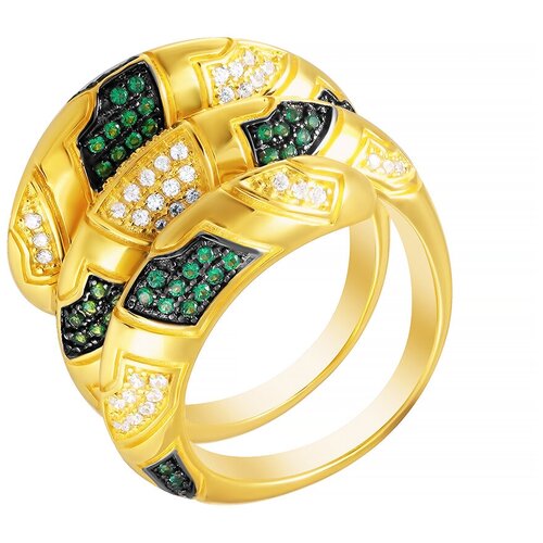 фото Element47 кольцо из серебра 925 пробы с кубическим цирконием sr31931-bm_ko_001_yg, размер 18