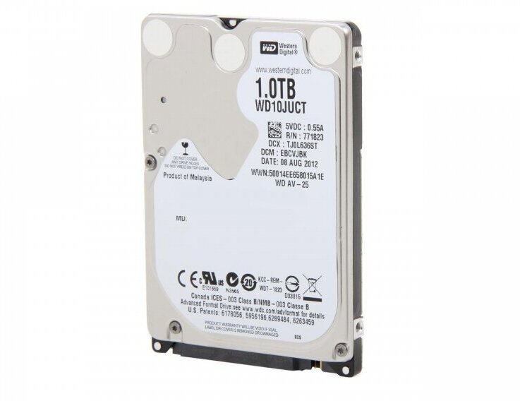 Жесткий диск Western Digital WD10JUCT 1Tb 5400 SATAIII 2,5" HDD