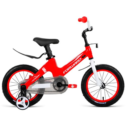 Детский велосипед FORWARD Cosmo 12 (2021) белый (требует финальной сборки) городской велосипед forward enigma 24 3 0 2021 красный белый 14 требует финальной сборки