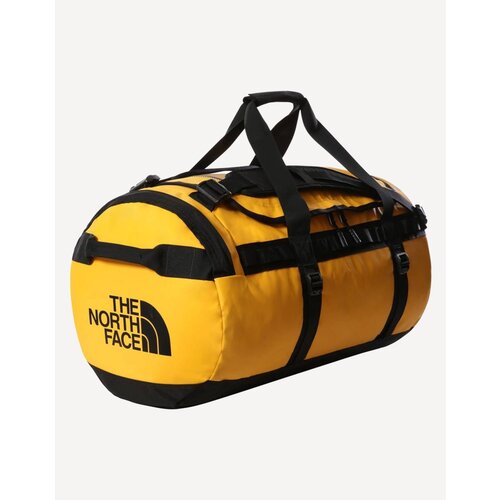 фото The north face баул base camp duffel m 71 л summit gold / tnf black