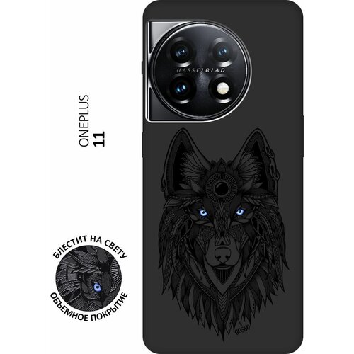 Матовый Soft Touch силиконовый чехол на OnePlus 11, ВанПлюс 11 с 3D принтом Grand Wolf черный матовый soft touch силиконовый чехол на realme 11 рилми 11 с 3d принтом grand wolf черный
