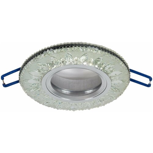 Спот точечный встраиваемый Emilia с LED-подсветкой под отверстие 60 мм, 4 кв. м, цвет прозрачный