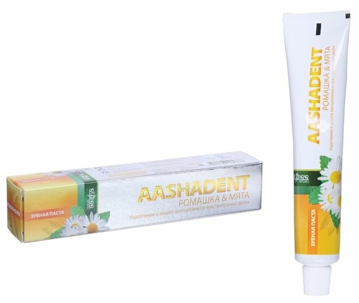 Зубная паста Aashadent Ромашка - Мята, 100 мл Aasha Herbals - фото №12
