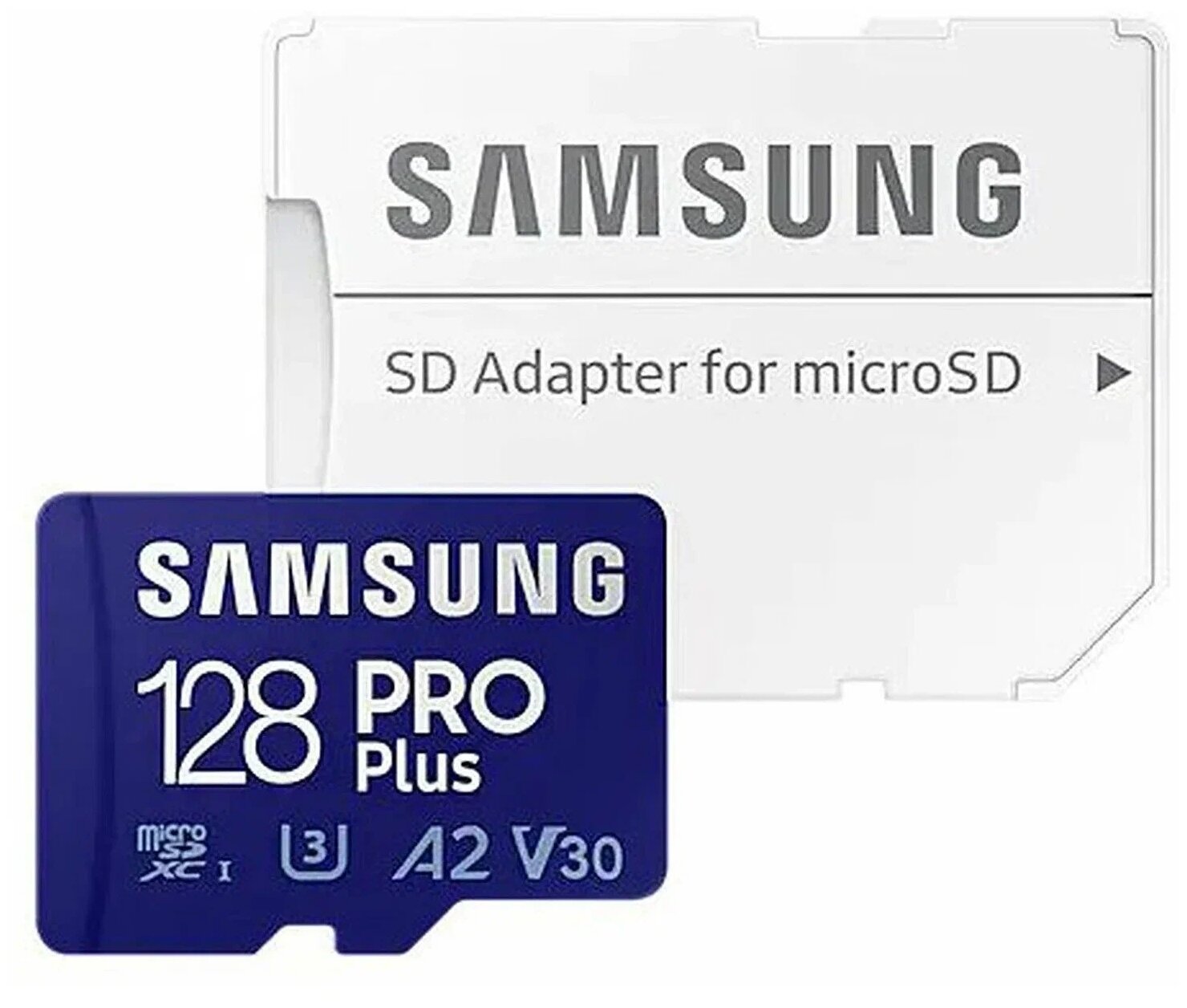 Карта памяти MicroSDXC 256GB Samsung PRO Plus U3 A2 V30 UHS-I + SD Adapter 160MB/s - фото №1
