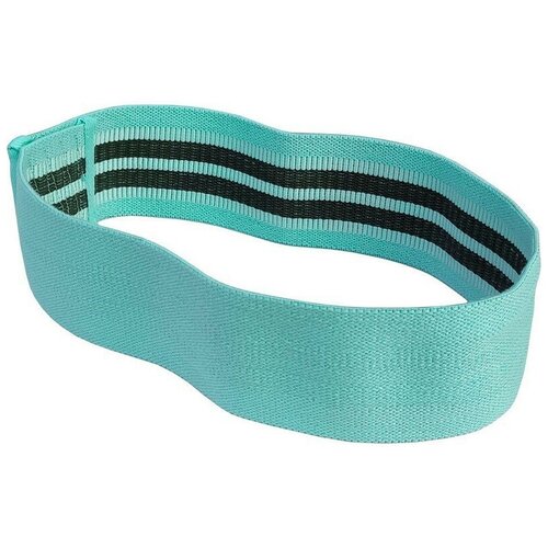 Тканевая ленточная резинка для фитнеса и йоги бирюзовая, 76*8 см, 2 уровень Medium: нагрузка 14-20 кг /Фитнес резинки / Фитнес резинки тканевые / Набор резинок для фитнеса / Резинки для фитнеса / Эспандер / Лента для тренировок