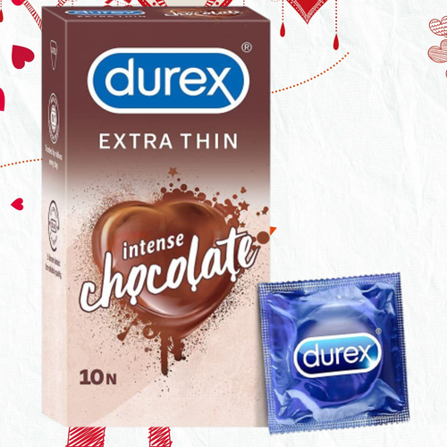 Презервативы Durex Intense Chocolate Flavoured Condoms / со вкусом интенсивного шоколада / 10 штук.