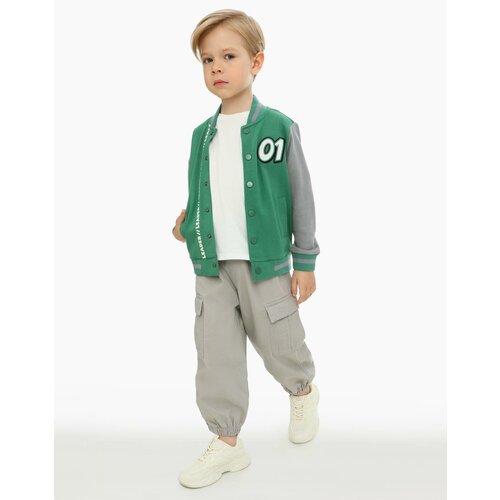 Куртка Gloria Jeans, размер 4-5л/110, зеленый, серый