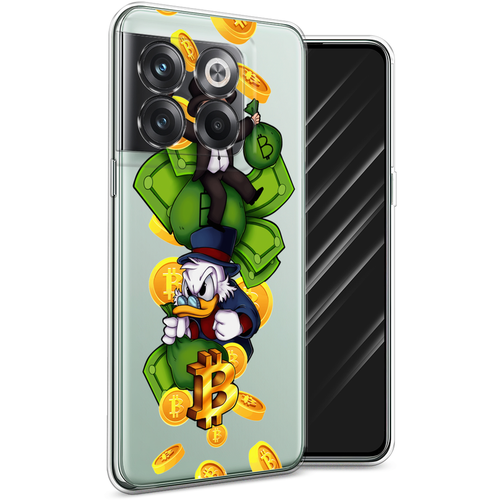 Силиконовый чехол на OnePlus Ace Pro / Ван плюс Эйс Про Scrooge McDuck and Monopoly, прозрачный силиконовый чехол на oneplus ace pro ван плюс эйс про scrooge mcduck with a gold chain прозрачный