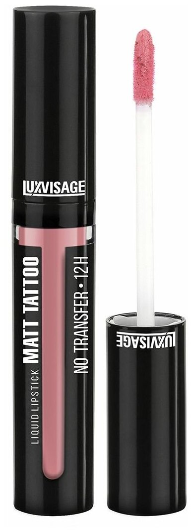 LUXVISAGE Матовая жидкая помада MATT TATTOO no transfer 12H, оттенок 101 Lavender pink